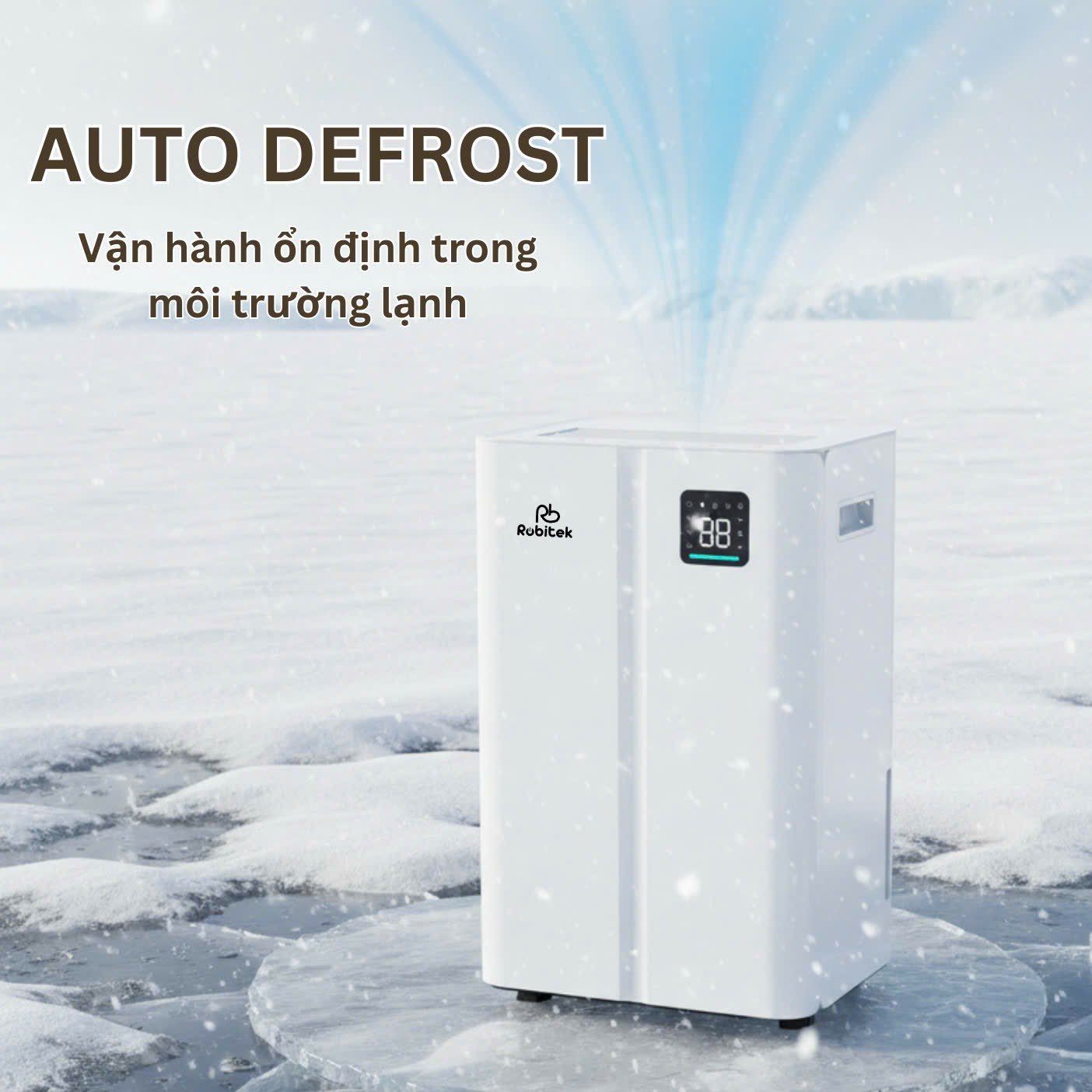 Máy Hút Ẩm Và Lọc Không Khí Robitek DH25 | Công suất hút ẩm 25L/ngày